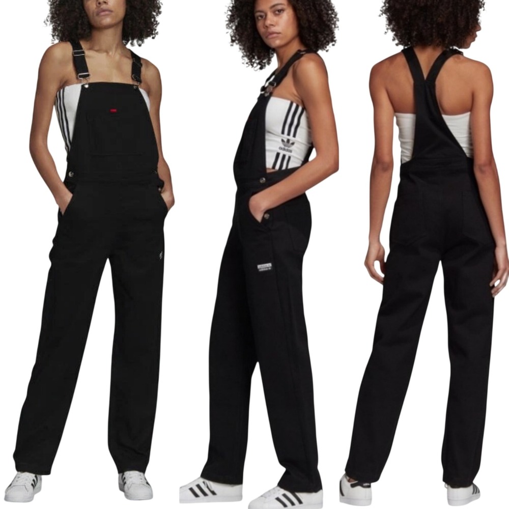 Adidas Originals Womens RYV Bib-Overall Dungarees Straight Leg Size XS
